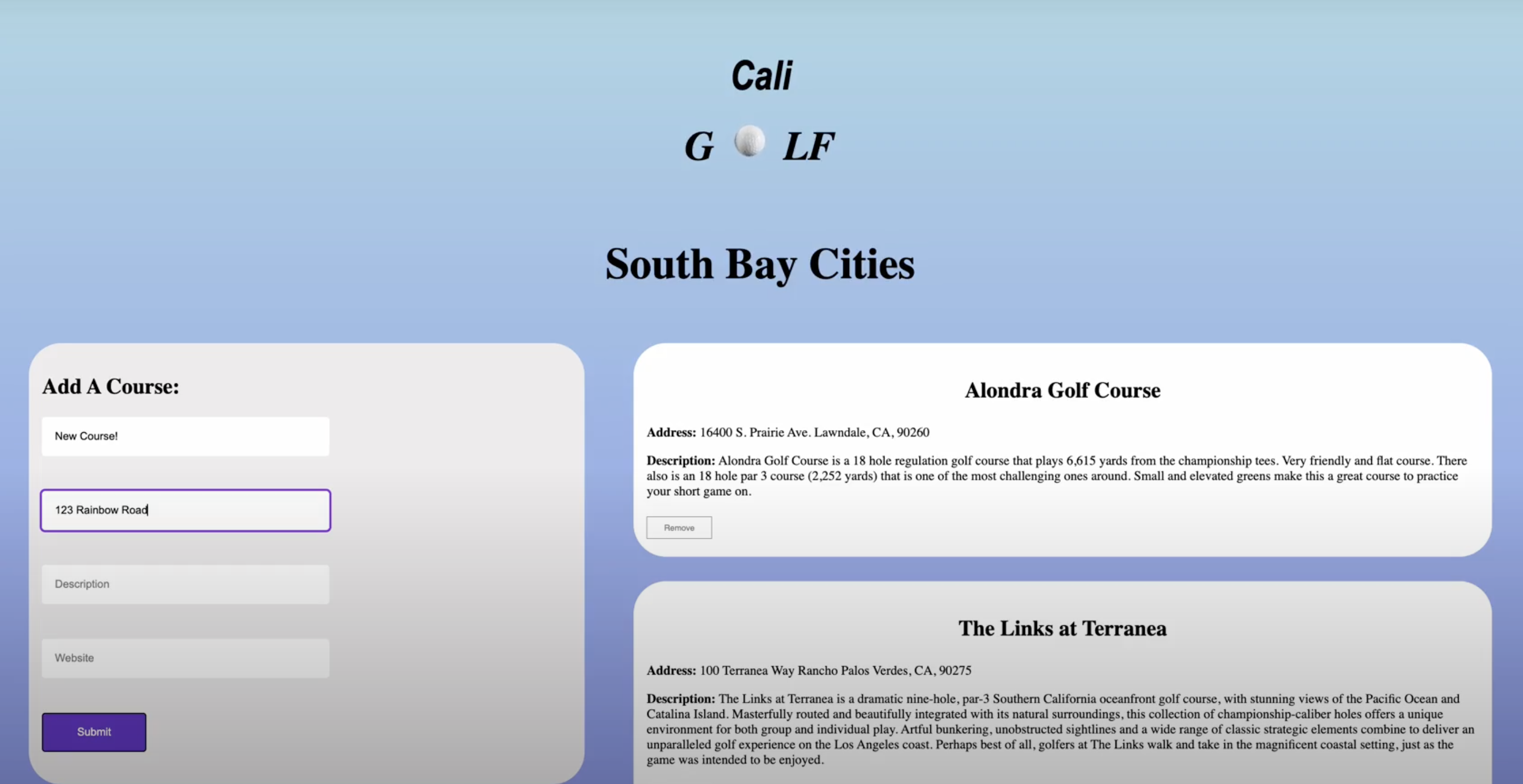 CaliGolf